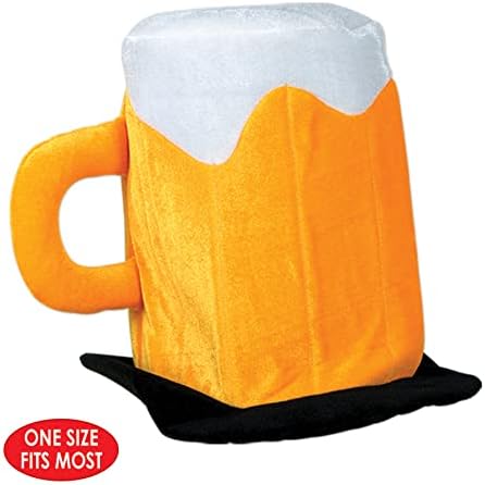 Beistle novelty beer party hat side angle
