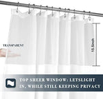 Heavyweight premium polyester material texture of the white waffle curtain.
