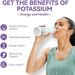 SmildeHeal chewable potassium supplement raspberry lemon flavor vegan gummies nutrition facts label
