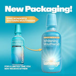 Lumineux non-toxic mouthwash bottles with natural essential oil ingredients