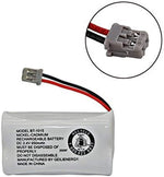 Pair of GEILIENERGY replacement power packs showcasing white terminal plugs for home landlines