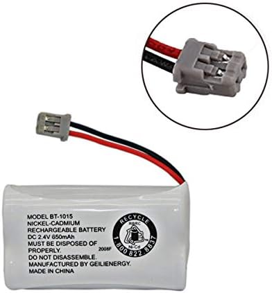 Pair of GEILIENERGY replacement power packs showcasing white terminal plugs for home landlines