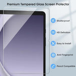 Tablet screen protector showing HD clarity and anti-fingerprint