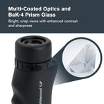 Side view of Celestron Nature 10x25 waterproof monocular