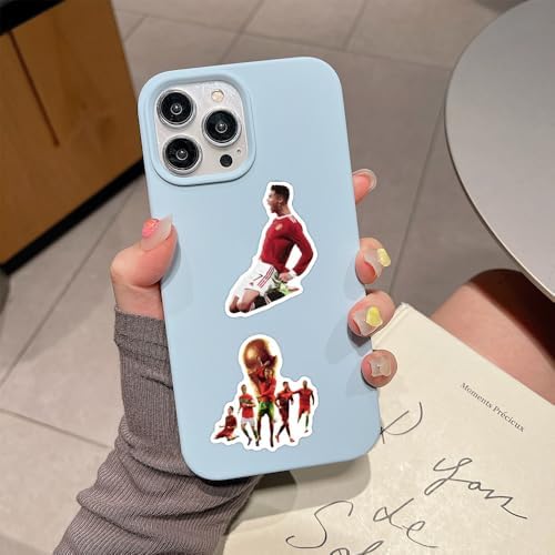 Cristiano Ronaldo vinyl sticker collection on water bottle