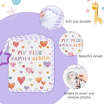 XYDHQS cloth memory album with stroller hook attachment detail