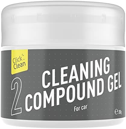 Universal dust cleaner gel being pressed into a car air vent