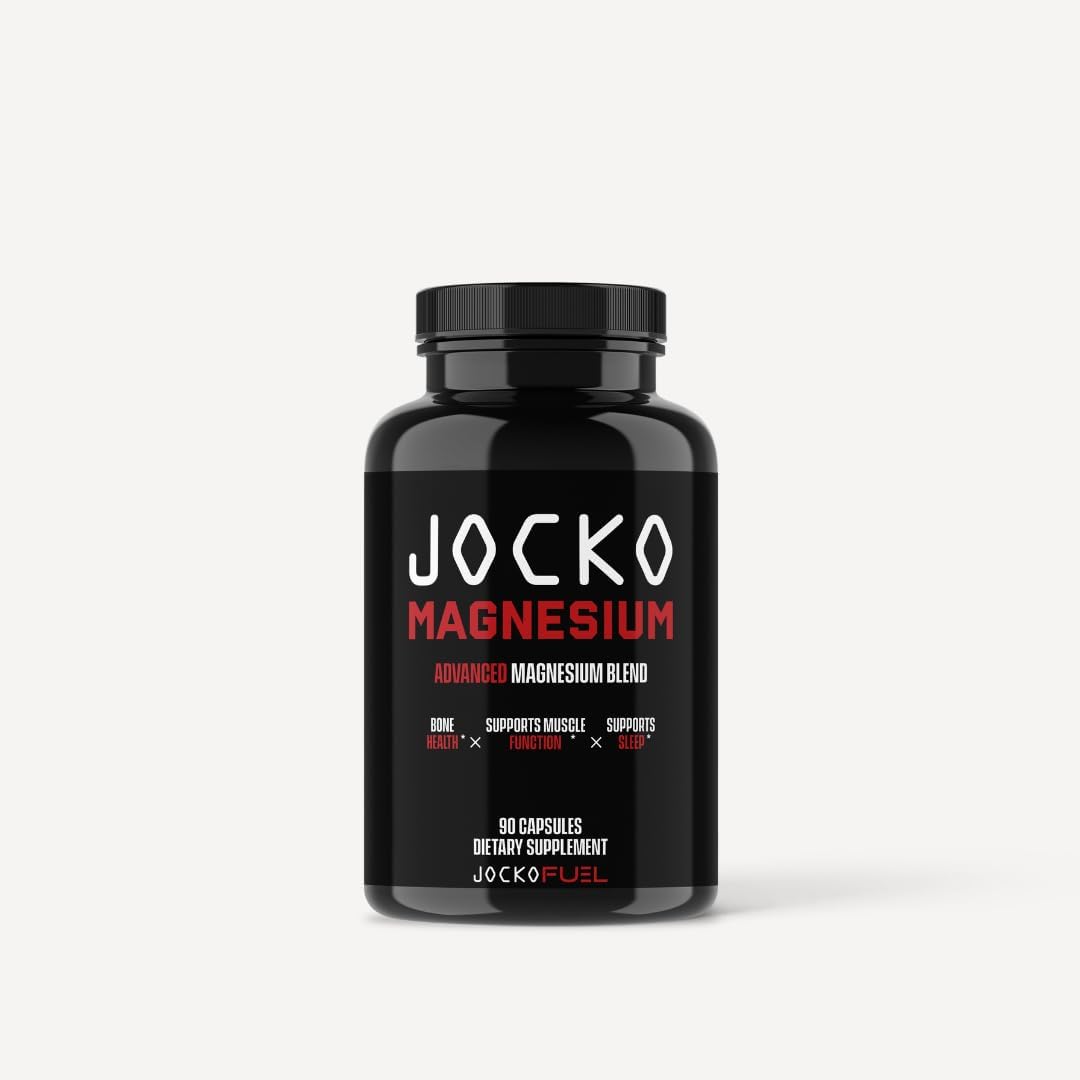 Jocko Fuel Magnesium Complex 30 capsules front bottle view for muscle recovery