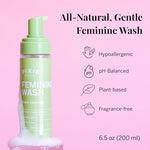 Pixie Cup foaming cleanser being dispensed for menstrual cup cleaning
