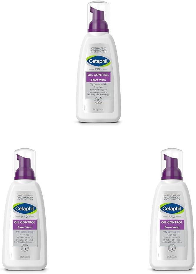 Authentic USA imported Cetaphil Pro Oil Control Foam Wash display