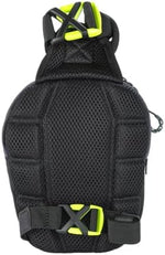 Ogio Black Leg Bag showing water-resistant molded front panel