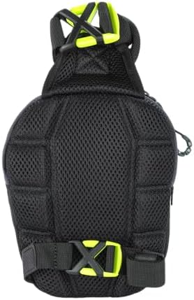 Ogio Black Leg Bag showing water-resistant molded front panel