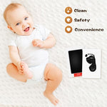 Lorzot clean touch baby stamp pad dimension view ideal for infants up to six months old.