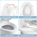 YASFEL magnetic toddler seat secured inside the adult lid view