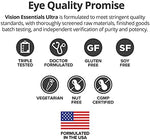 Dr. Whitaker's Vision Essentials Ultra box and bottle packaging