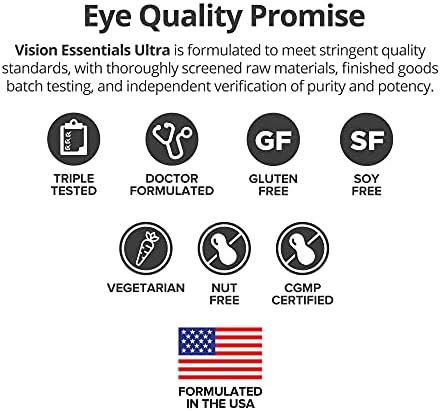 Dr. Whitaker's Vision Essentials Ultra box and bottle packaging