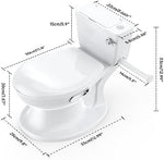 GarveeLife non-slip baby potty chair with integrated side toilet paper holder rod