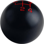Side angle view of the DEWHEL 4 speed manual shift knob showing spherical shape