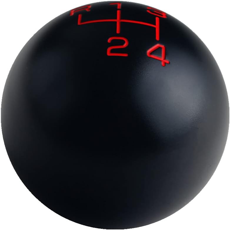 Side angle view of the DEWHEL 4 speed manual shift knob showing spherical shape