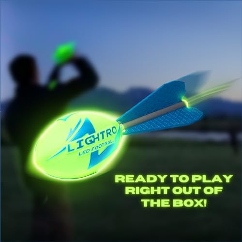 LIGHTRO smart LED glowing football active toy packaging view with batteries included