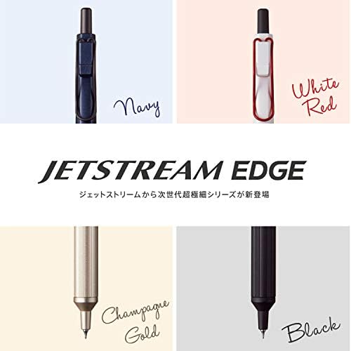 Uni Jetstream EDGE 0.28mm Oil-based Ballpoint Pen, White Red Body (SXN100328W.15) - Image 3