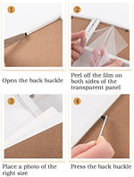 Biubee sonography picture frame back view highlighting the easy loading iron pieces and sturdy backing boards