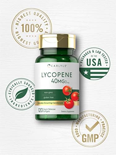 Authentic USA imported Carlyle lycopene softgels bottle for prostate health