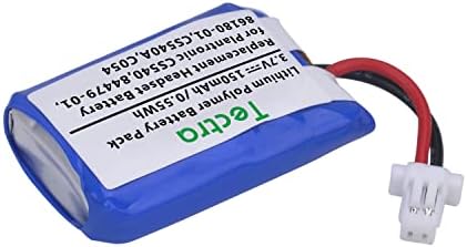 Four pack arrangement of Tectra 150mAh replacement batteries for office communication gear