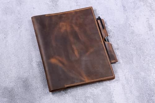 Handcrafted leather case for Supernote Nomad with pen in loop