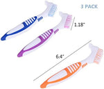 FRUTA false teeth cleaning brush dual sided head close up