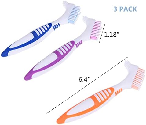 FRUTA false teeth cleaning brush dual sided head close up