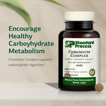 Standard Process Chromium Complex supplement facts and ingredient list label view