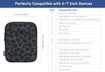 Side angle showing the smooth zipper closure of the Dadanism leopard print sleeve