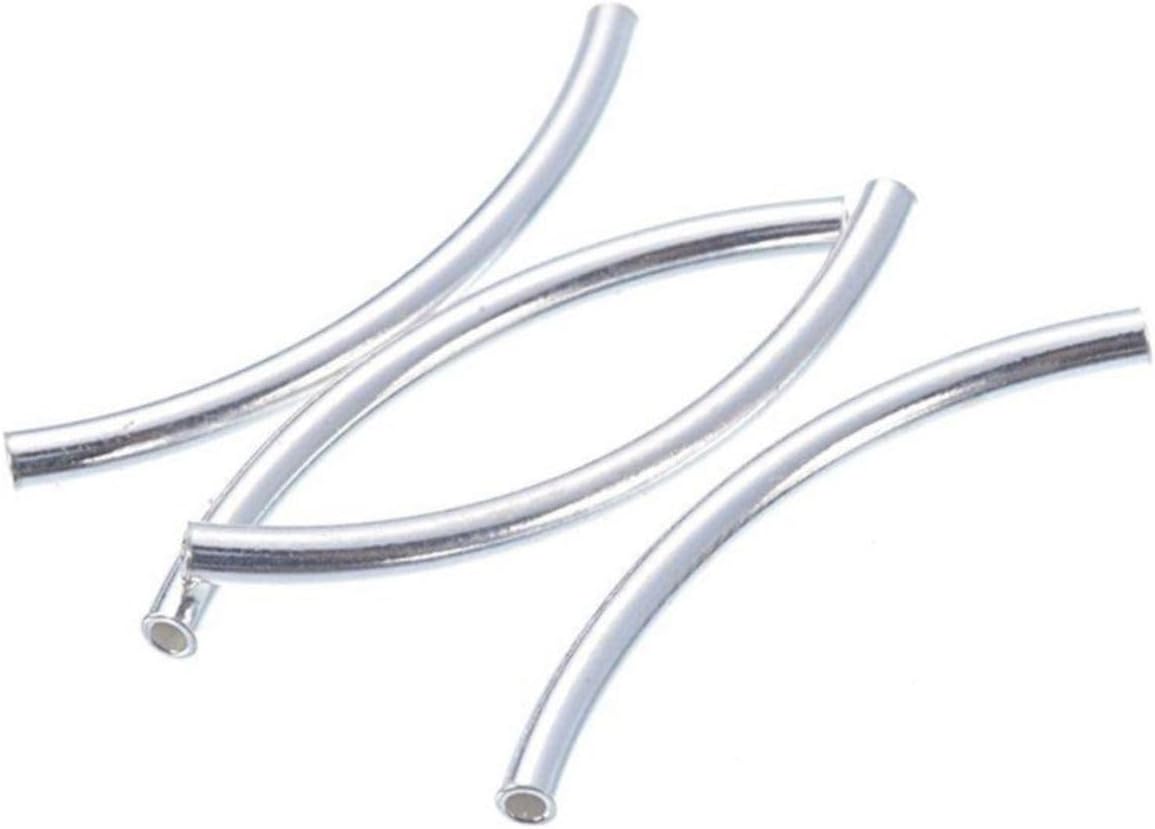 30pcs Adabele Real Gold Plated Sterling Silver Curved Tube 20mm, Hole 1.5mm - Image 10
