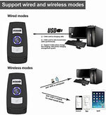 Symcode 3-in-1 barcode scanner showing usb cable and wireless dongle accessories