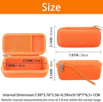 Khanka dustproof audio case top perspective showing the attached heavy-duty portable wrist hand strap