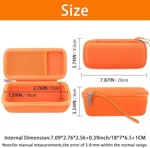 Khanka dustproof audio case top perspective showing the attached heavy-duty portable wrist hand strap