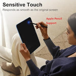 Side profile showing 9H hardness glass thickness on iPad