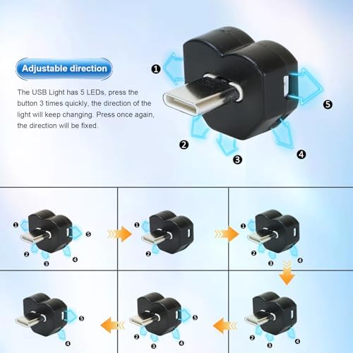 Quivico mini LED gadget demonstrating the brightness adjustment functionality