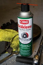 Side profile of CRC Brakleen aerosol spray cans