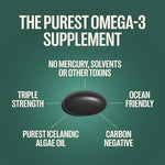 Premium USA imported bioavailable polar lipid algae oil softgels.