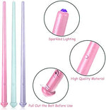 Close up of Skylety magic wand handle and button
