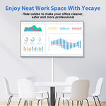 Yecaye wall cord cover showing self adhesive tape backing application process