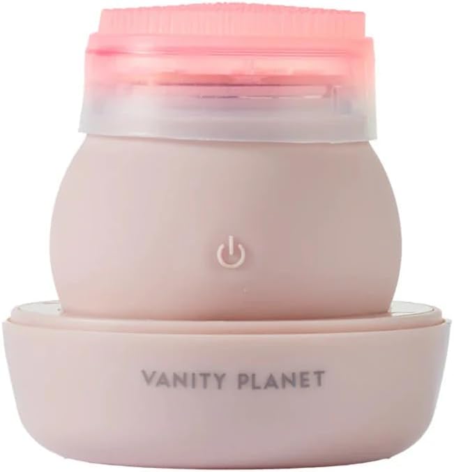 Vanity Planet LEDA red light therapy face scrubber front view