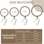 TXZWJZ decorative metal hanging rings for luxury shower curtains