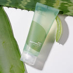 Back label of Isntree Aloe Soothing Gel showing genuine ingredients list.