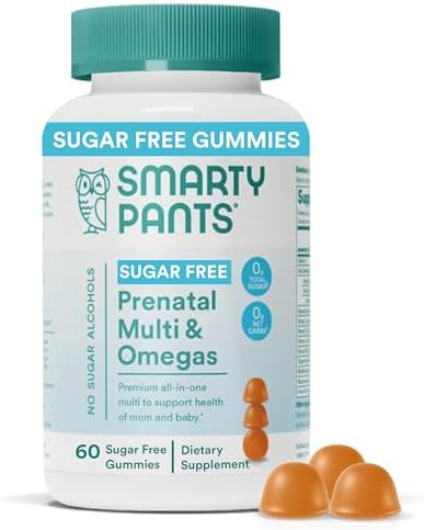 SmartyPants Prenatal Vitamins nutritional label details