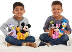 Mickey Mouse stuffed animal showing embroidered details and fabric texture