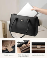 LOVEVOOK messenger bag for women showing removable shoulder strap attachment