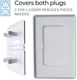 Ten pack of Infant Tree electrical outlet protectors for toddlers